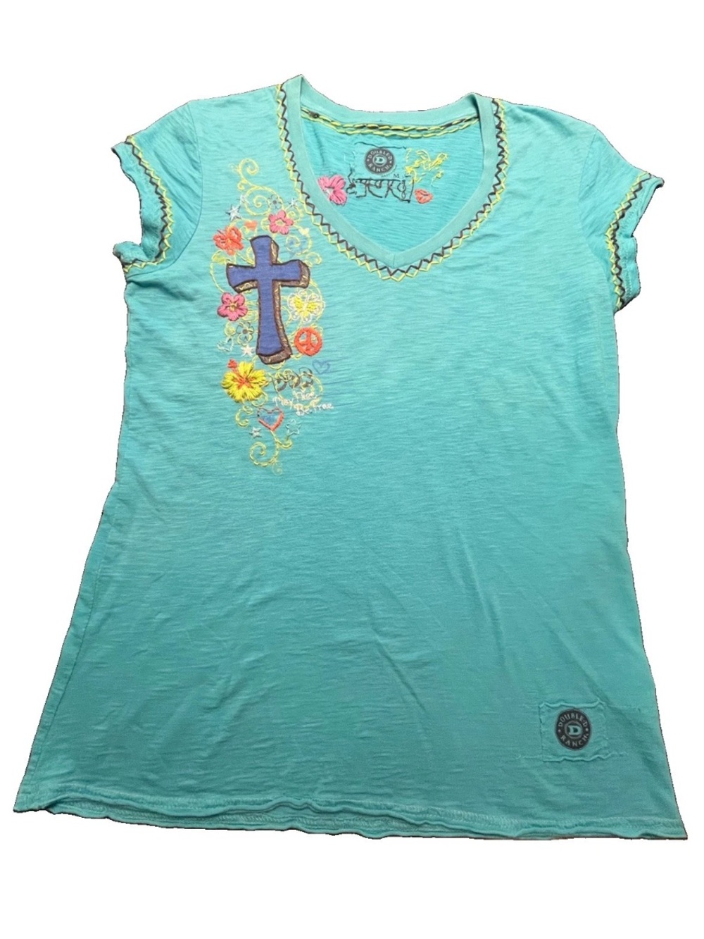 Double S Ranch Turquoise T-shirt, M